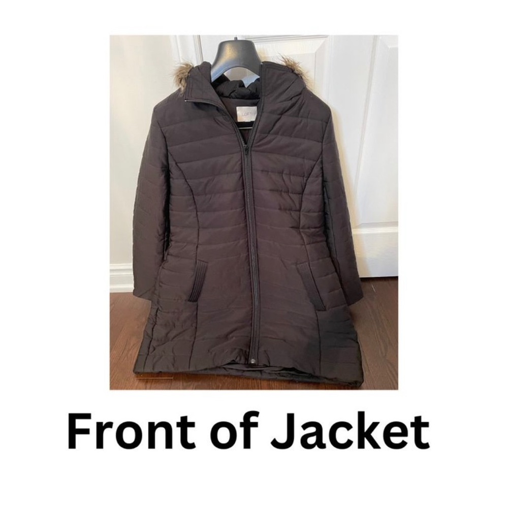 XL Women's ANN TAYLOR LOFT Warm Dark Blue Winter Jacket